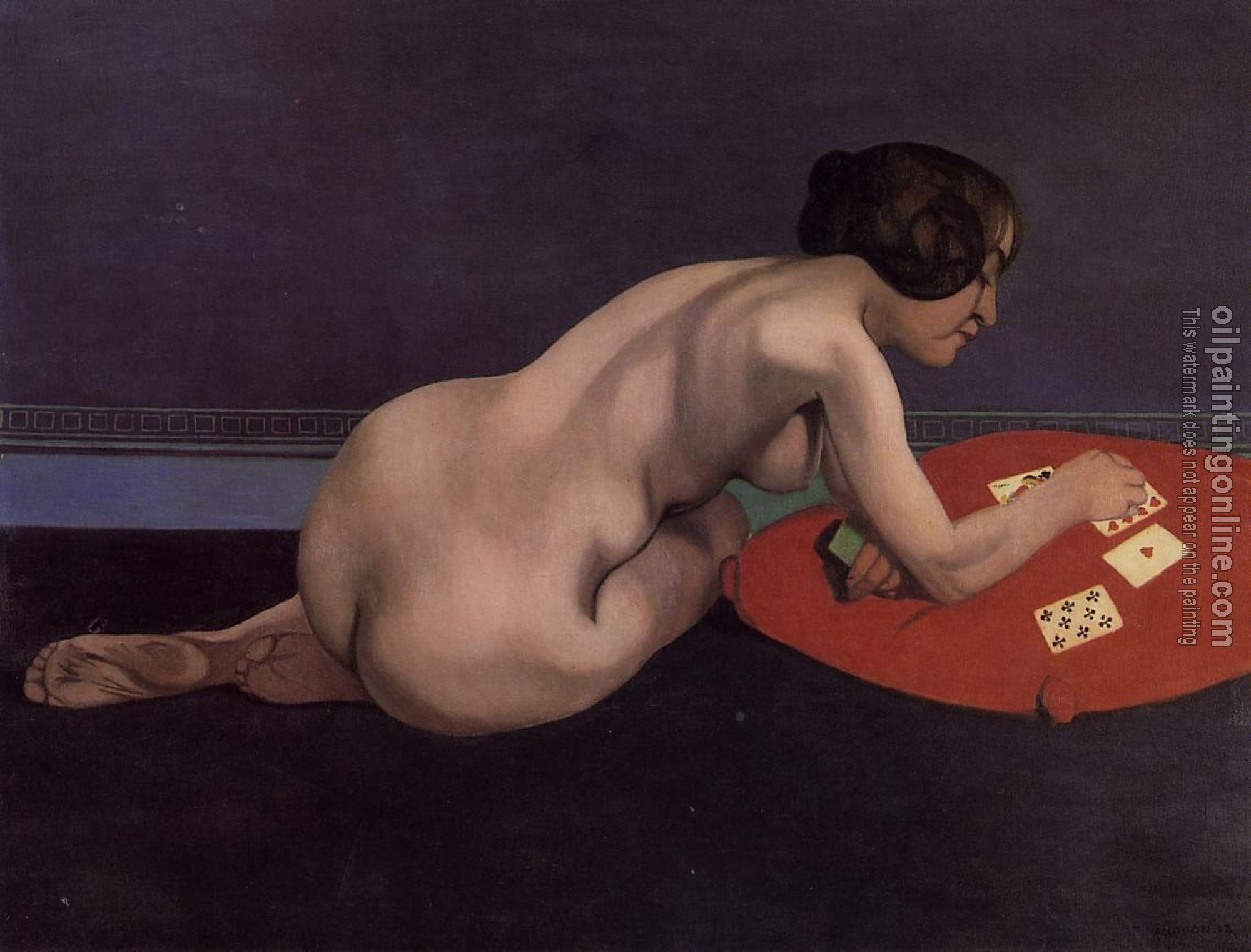 Felix Vallotton - Nude Playing Cards, Solitaire